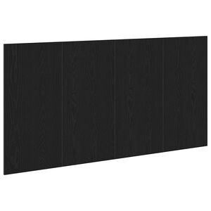 vidaXL Bed Headboard Black Oak 160 x 1.5 x 80.5 cm Engineered Wood