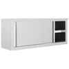 vidaXL Kitchen Wall Cabinet with Sliding Doors 120x40x50 cm Stainless Steel