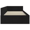 vidaXL Corner Bed Frame with Headboard Black 90 cm x 190 cm Velvet