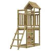 vidaXL Play Tower Brown 110.5 x 52.5 x 214 cm Solid Impregnated Wood