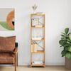 vidaXL 5-Tier Shelf 40x30x146 cm Solid Wood Oak