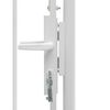 vidaXL Garden Gate Steel 1x1.75 m White