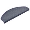 vidaXL Stair Mats 30 pcs 65x24x4 cm Dark Grey and Blue Half Round Large
