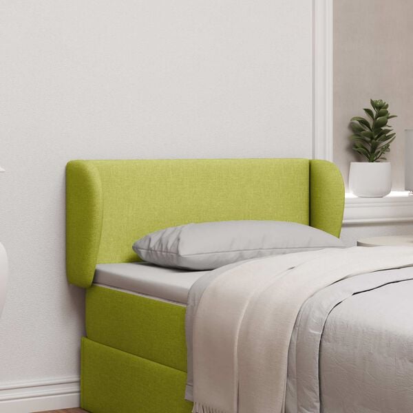 vidaXL Headboard Ear Green 40 x 23 x 6 cm Fabric