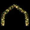 vidaXL Christmas Garland Decorated with Baubles and LED Lights 20 m