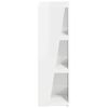 vidaXL Side Shelf High Gloss White 33 x 32 x 100.5 cm Engineered Wood