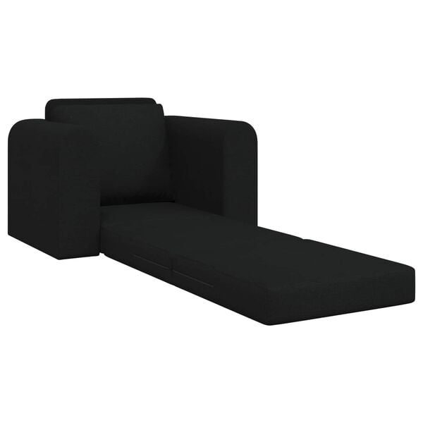 vidaXL Folding Sofa Bed Black 98 x 71 x 83 cm Fabric