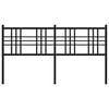vidaXL Metal Replace Headboard Black 160cm