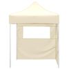 vidaXL Party Tent Folding Cream 200 x 200 x 315 cm Oxford Fabric