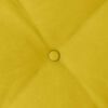 vidaXL Back Pillow Yellow 140 x 50 cm Corduroy Fabric