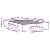 vidaXL Bed Frame White 140 x 190 cm