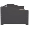 vidaXL 3-Seater Day Bed without Mattress Dark Grey 90x200cm