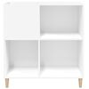 vidaXL Record Cabinet White 84.5x38x89 cm Engineered Wood