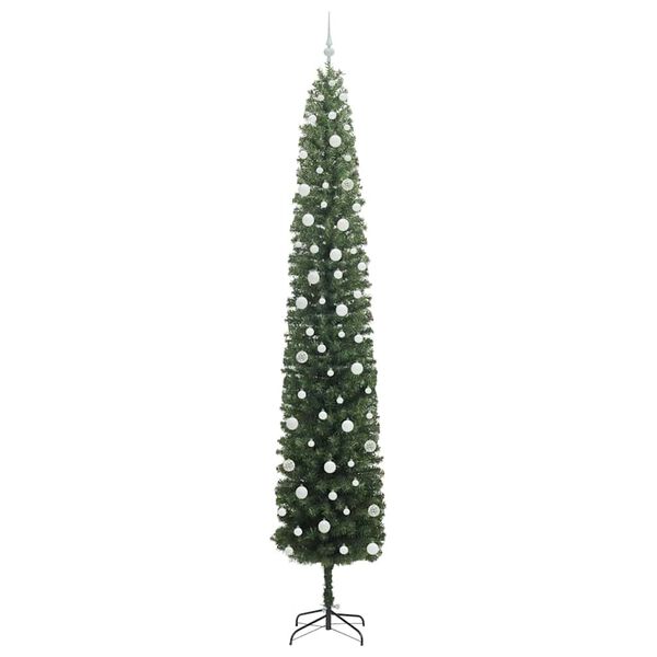 vidaXL Artificial Christmas Tree with 300 LEDs with Stand Green 270 cm