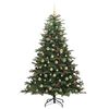 vidaXL Artificial Christmas Tree with 300 LEDs with Stand Green 180 cm