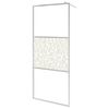 vidaXL Walk-in Shower Wall ESG Glass with Stone Design 140x195 cm