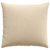 vidaXL Sofa Pillows 2 pcs Cream 50 x 50 cm Fabric