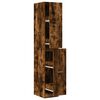 vidaXL Apothecary Cabinet Smoked Oak 30x41x174,5 cm Engineered Wood