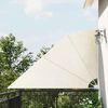 vidaXL Collapsible Balcony Side Awning Cream 160x240 cm