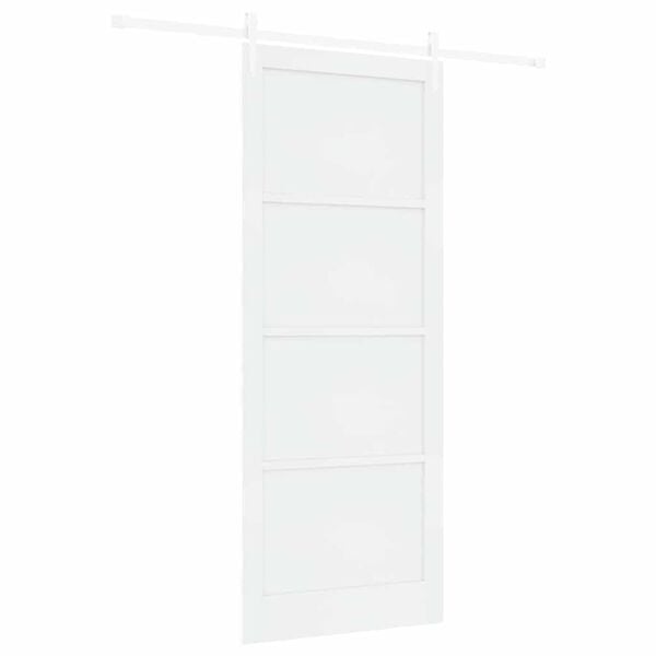 vidaXL Sliding Door ORKDAL White 93 x 232 cm Solid Pine Wood