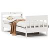 vidaXL Bed Frame without Mattress White 90x190 cm Single Solid Wood Pine