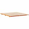 vidaXL Floor Bed Frame Wax brown 180 x 220 cm Solid pine wood