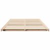 vidaXL Floor Bed Frame Brown 120 x 200 cm Solid pine wood