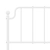 vidaXL Metal Bed Frame without Mattress with Footboard White 140x200cm