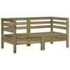 vidaXL Garden Sofas Corner 2 pcs Impregnated Wood Pine
