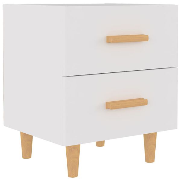 vidaXL Bed Cabinet White 40x35x47.5 cm