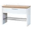 Germania Shoe Bench Top White and Sonoma Oak 3192-178