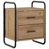 vidaXL Hanging Bedside Cabinet Artisan Oak 40 x 30 x 50 cm