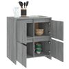 vidaXL Sideboards 2 pcs Grey Sonoma 70x41x75 cm Engineered Wood