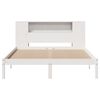 vidaXL Bookcase Bed without Mattress White 160x200 cm Solid Wood Pine