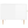 vidaXL Coffee Tables 2pcs High Gloss White 50x50x40 cm Engineered Wood