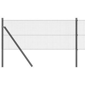 vidaXL Fence Post Grey