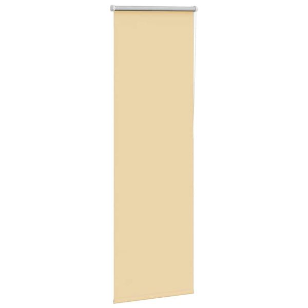 vidaXL Roller Blind Blackout Beige 45x150 cm Fabric Width 40.7 cm Polyester