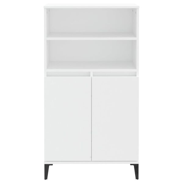 vidaXL Highboard White 60x36x110 cm Engineered Wood