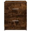 vidaXL Bedside Cabinet with 2 Drawers Smoked Oak 40x36x50 cm