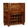 vidaXL Bar Cabinet Solid Acacia Wood 85x40x95 cm