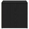vidaXL Chest of Drawers Black Oak 40.5 x 40 x 40 cm Engineered Wood