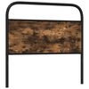 vidaXL Headboard Smoked Oak 90 cm Steel and Engineered Wood