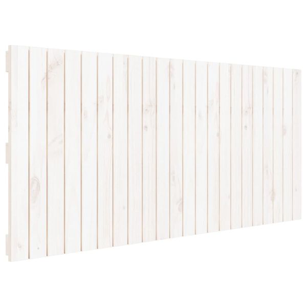 vidaXL Wall Headboard White 140x3x60 cm Solid Wood Pine