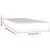 vidaXL Pocket Spring Bed Mattress Dark grey 120 x 190 x 20 cm Foam