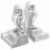 vidaXL Bookends 2 pcs Silver 12 x 9 x 19 cm Aluminium