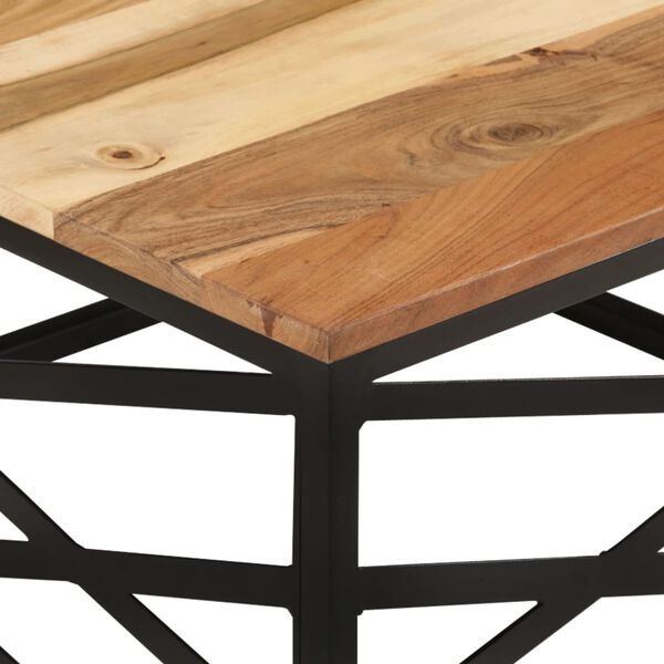 vidaXL Coffee Table 68x68x35 cm Solid Acacia Wood
