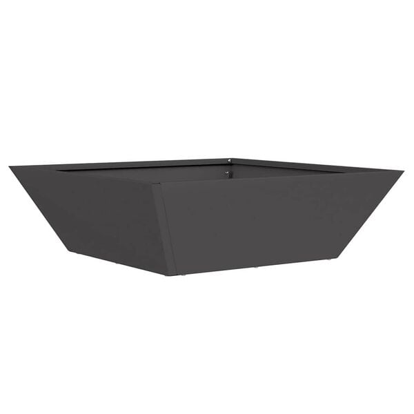 vidaXL Garden Planter Black 50 x 50 x 15 cm Cold-rolled Steel