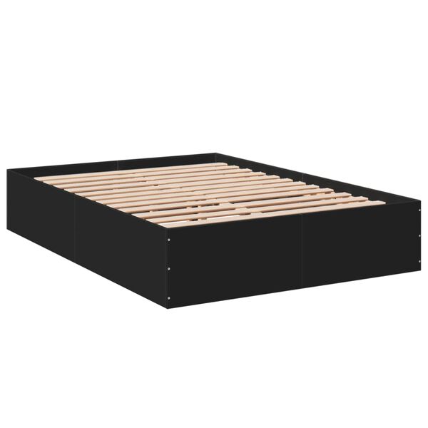vidaXL Bed Frame without Mattress Black 120x190 cm Small Double