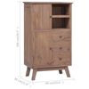 vidaXL Highboard 60x30x100 cm Solid Teak Wood