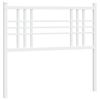 vidaXL Metal Replace Headboard White 100cm